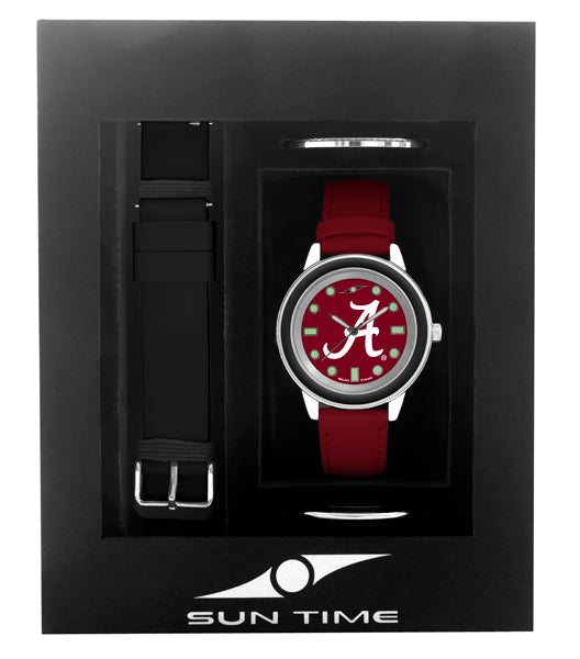 Alabama Crimson Tide Unisex Colors Watch Gift Set